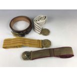 Four various post-War Romanian and other dress belts