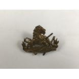 A British South African Police cap or collar badge, 4 cm x 3.5 cm