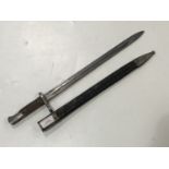 A Spanish Model 1893 artillery bayonet