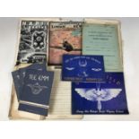 A quantity of Second World War RAF ephemera including flight training manuals etc