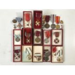 A large quantity of Polish and eastern European medals and insignia