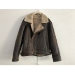 A Niche leather and sheepskin jacket, size 46