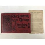 Rentons Ltd of Edinburgh book of "The Scottish Tartans" together with a First World War postcard