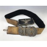 A mid 20th Century Italian Army dress shoulder belt and pouch