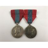 George VI and QEII Faithful Service medals to George McCardle and Alexander Farquharson