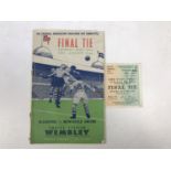 A 1951 Football Association / FA Challenge Cup Competition "Final Tie" match programme and ticket