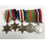 A Second World War campaign medal group