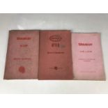 Vintage Wolseley driving manuals and handbooks for models 6/110, 6/99 and Fifteen-Fifty