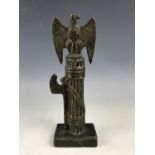 A Fascist Italian cast brass desk ornament