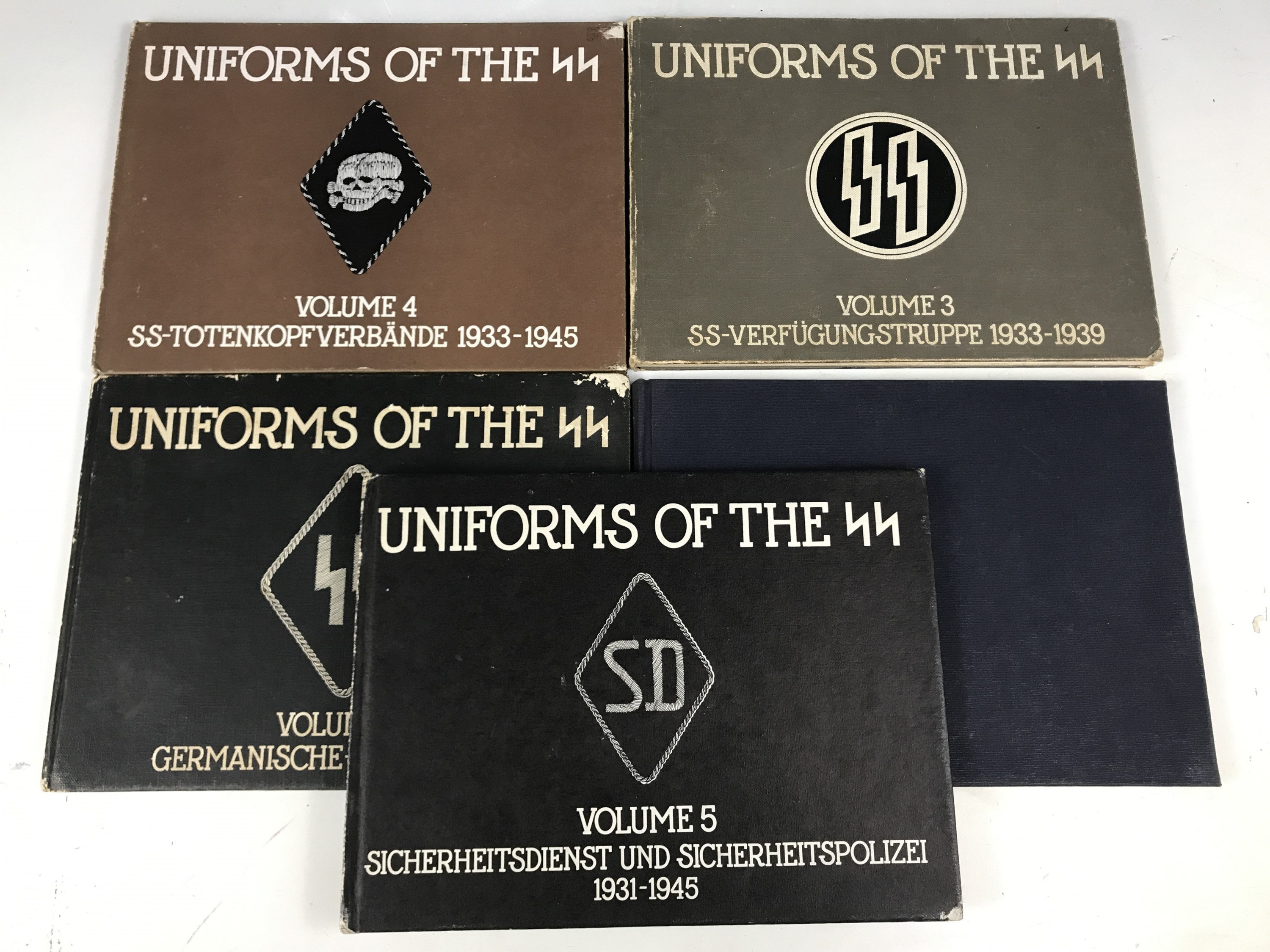 Five volumes of Mollo's Uniforms of the SS