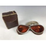 A set of Second World War British military goggles