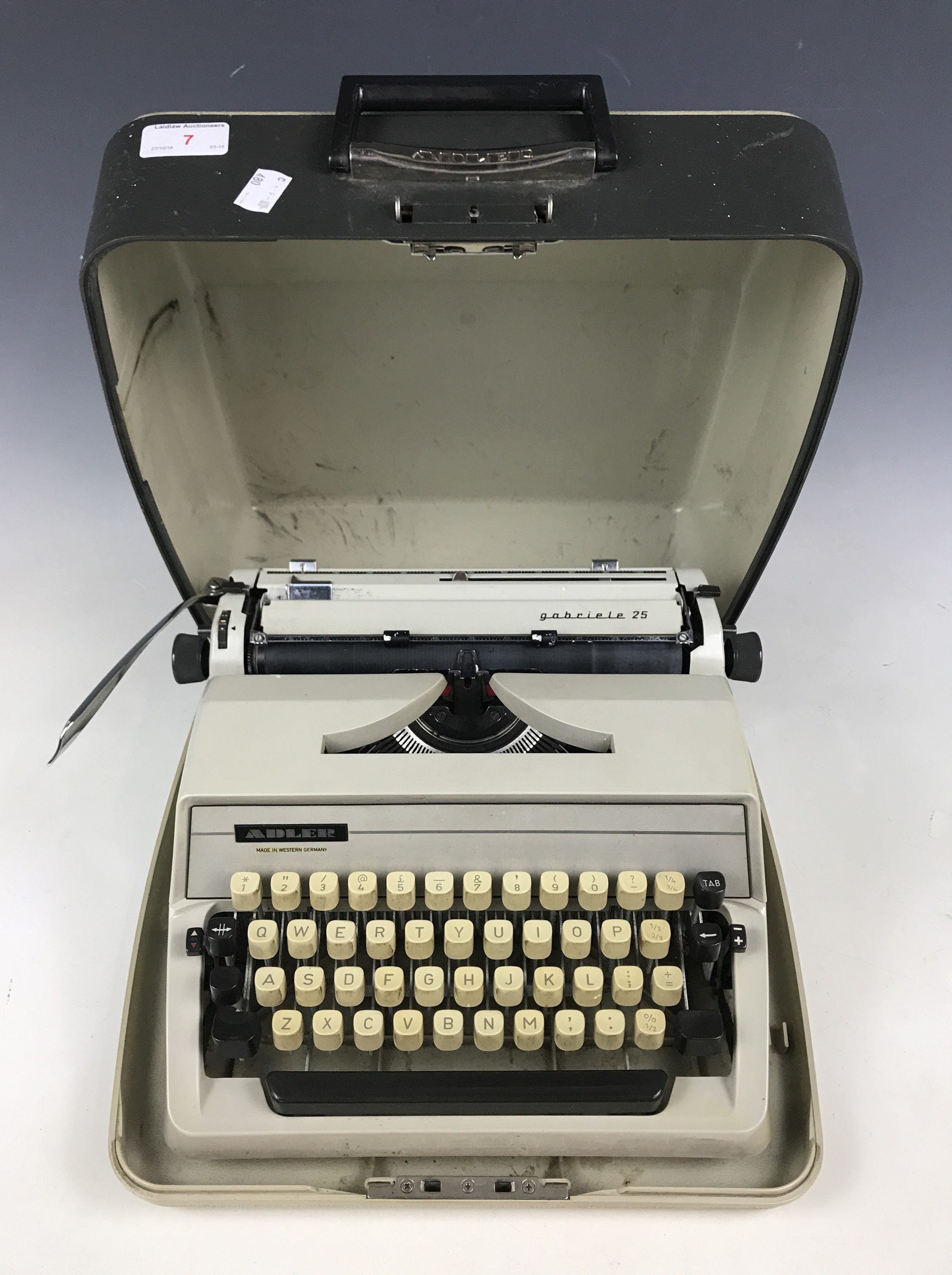 An Adler Gabriele 25 typewriter
