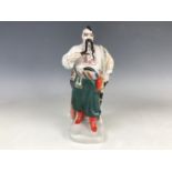 A Soviet Russian Polonsky JHK porcelain figure modelled as Taras Bulba