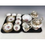 A Victorian Rockingham style tea service