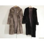 Two vintage fur coats