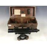A 1920s theodolite by Cooke, Troughton & Simms Ltd, No 27592, cased