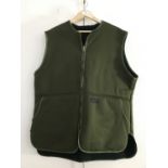 A Musto Zip-in green waistcoat, size XL