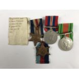 A Second World War campaign medal group in carton