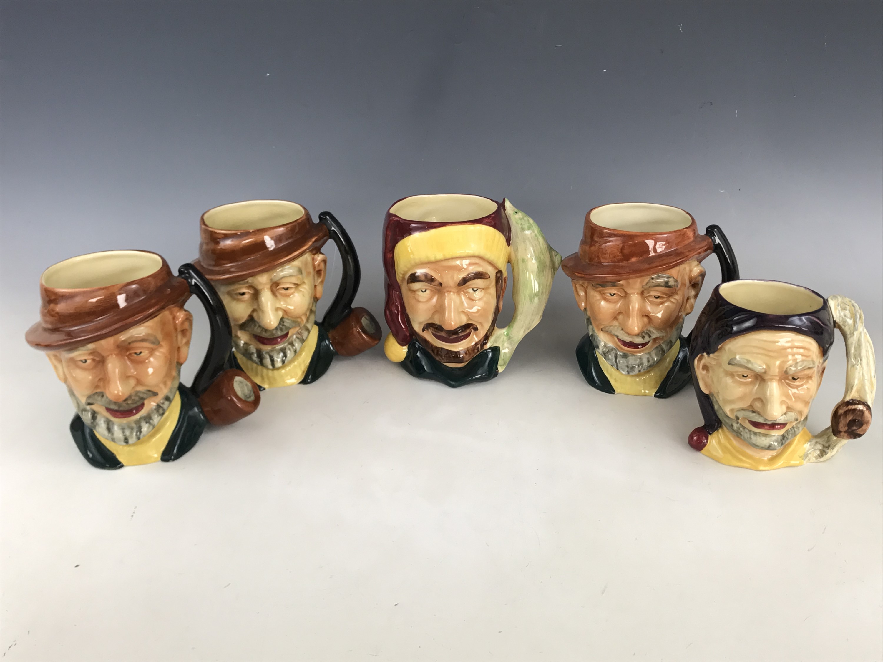 Five Shorter and Son character jugs / tankards, including Hayseed (3), Sinbad and Pedro