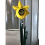 A standard lamp in the form of a daffodil, 151 cm