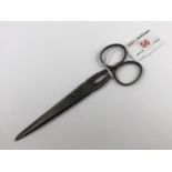 A pair 19th Century steel scissors manufactured by Lockwood Brothers