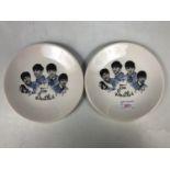 Two 1960s The Beatles commemorative plates