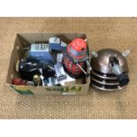 A Dr Who collectable figure together with Daleks and a K-9 toy etc