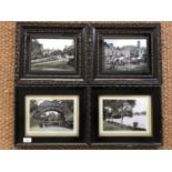 Four early 20th Century framed and glazed photographic prints depicting Talkin Tarn, Lanercost