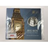 A Royal Mint 2015 UK £100 fine silver brilliant uncirculated Big Ben commemorative coin
