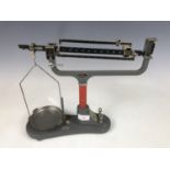 A set of Ohaus Cent-O-Gram beam scales