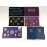 Five GB uncirculated coin year sets