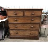 A Victorian mahogany chest of drawers, 108 x 54 x 104 cm