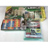 A Linka model building system together with an Airfix Betta Bilda building set etc