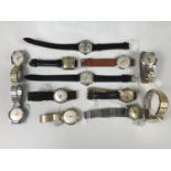 A quantity of largely mid 20th Century wrist watches including Smiths Empire, Kered, Oris, Smith
