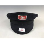 A British Rail peaked cap