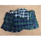 A number of Highland Scottish kilts