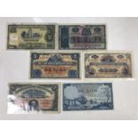 A small quantity of Scottish banknotes