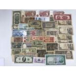 A quantity of GB and world bank notes including early Chinese, and Fforde 10 shilling notes