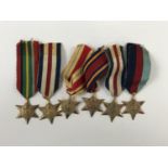 A group of Second World War miniature campaign medals