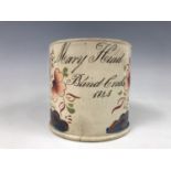 A Victorian Gaudy Welsh style tankard bearing inscription Mary Head, Blind Crake