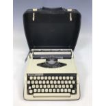 A 1960s Brother Deluxe 800 portable typewriter