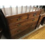 A Victorian mahogany chest of drawers, 111 x 52 x 96 cm