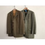 Two gentlemen's tweed jackets, to include a Reid and Taylor tweed jacket retailed by Magee, size