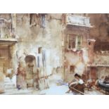 After Sir William Russell Flint (1880-1969) Re-painting Oar Blades, offset lithographic print,