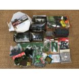 A large quantity of model railway scenery together with trees and buildings etc