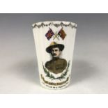 A relief of Mafeking / Baden Powell Boer war commemorative beaker