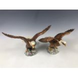 A Beswick figurine, Bald Eagle, 1018, and one other