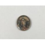 A late 19th / early 20th Century hand-painted portrait miniature of a South American wearing an