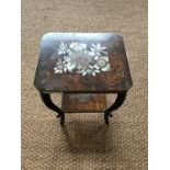 An early 20th Century Japonisme lacquered stand
