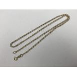 A 9ct gold curb-link neck chain, 2.7g